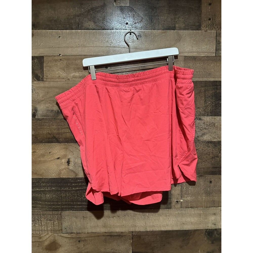 Old Navy Stretch Womens Plus Size Mid Rise Pink Dry Quick 3X Active Shorts